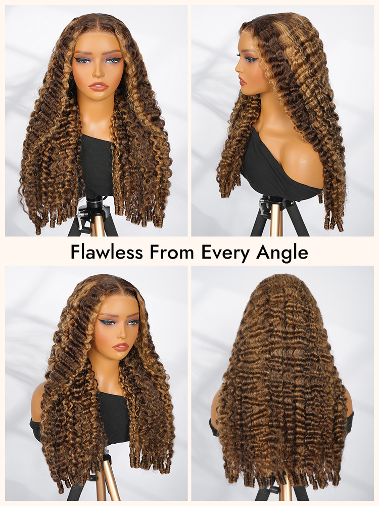 P4/27 Burmese Curly Human Hair Wigs