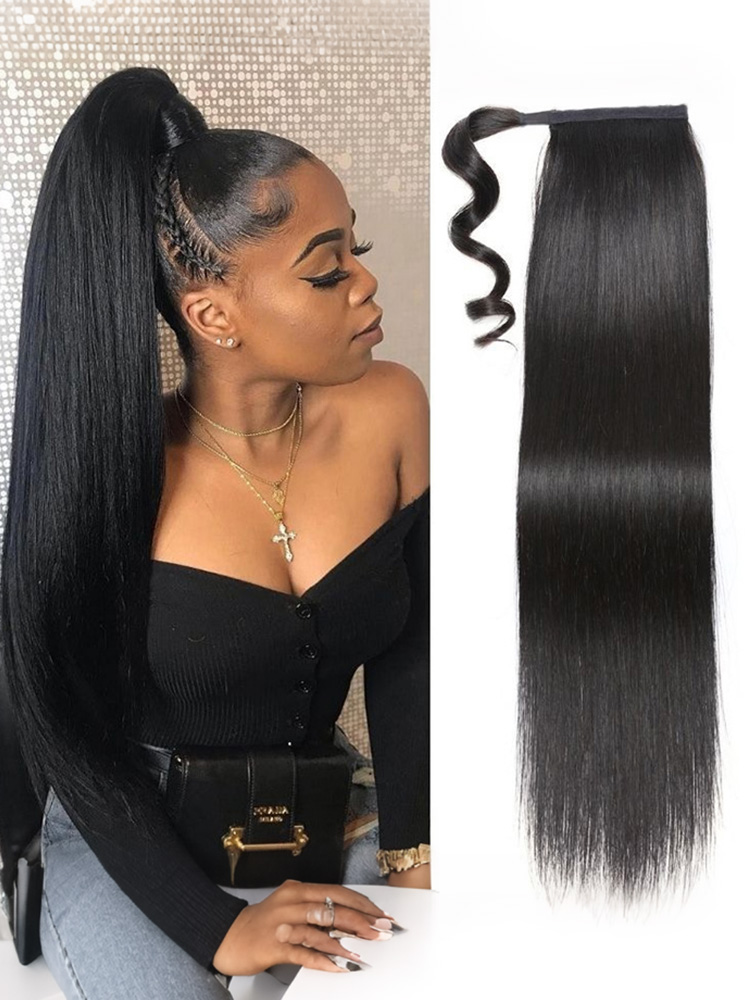 Straight Ponytail Extension Human Hair