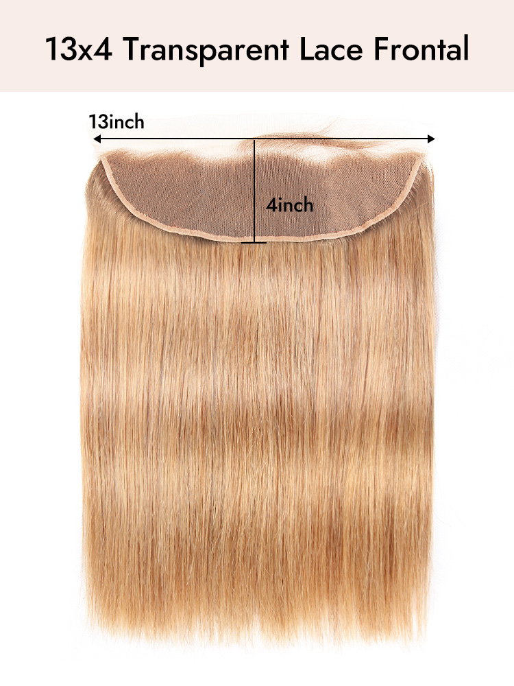 Honey Blonde Straight 13x4 Lace Frontal