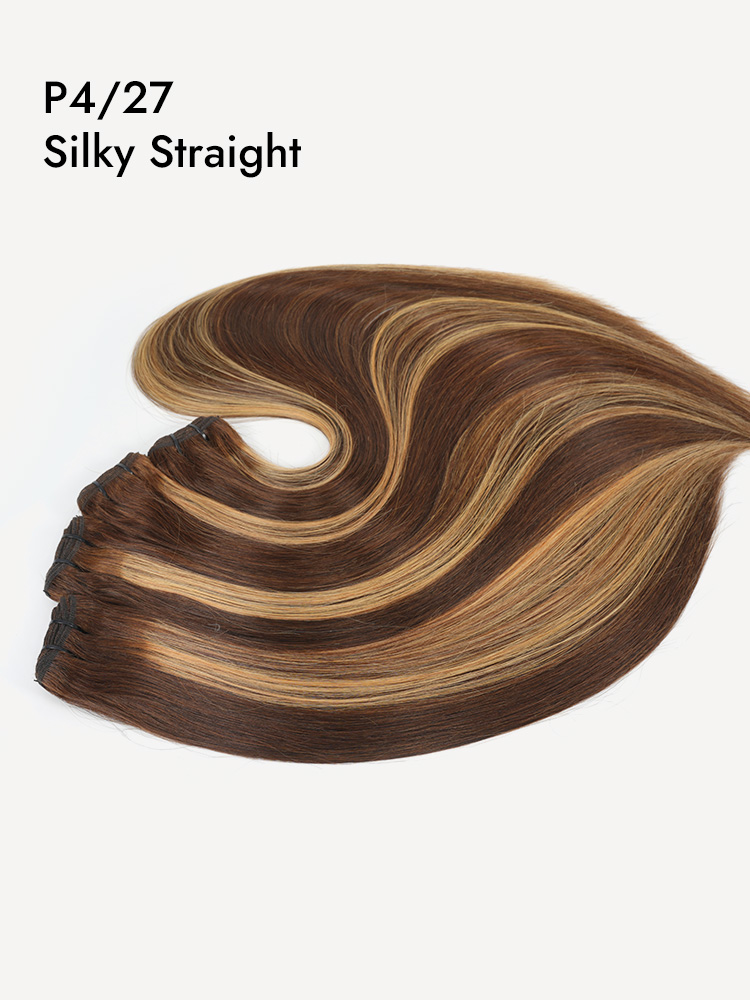 Highlight Straight Human Hair Extensions