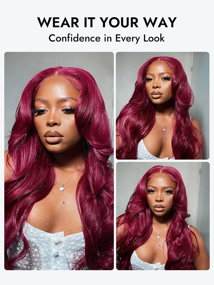 Burgundy 13x6 Lace Frontal Wig