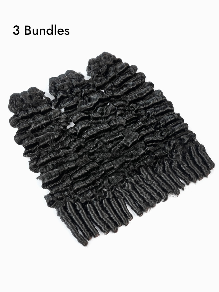 Burmese Curly Human Hair 3 Bundles