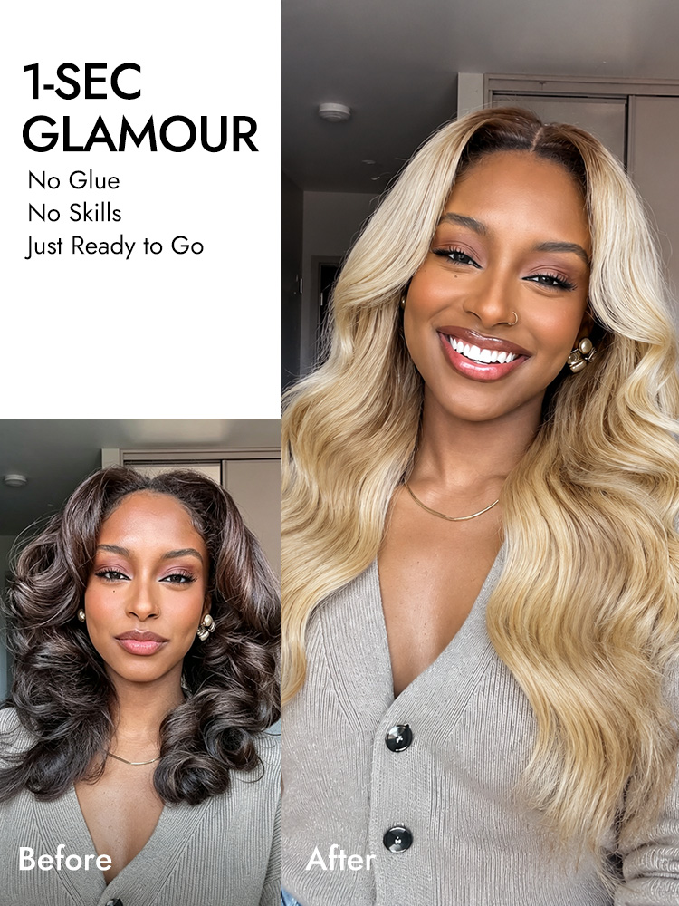 Ombre Blonde Hair With Brown Highlights