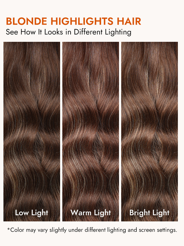 Brown With Highlight Blonde Hair