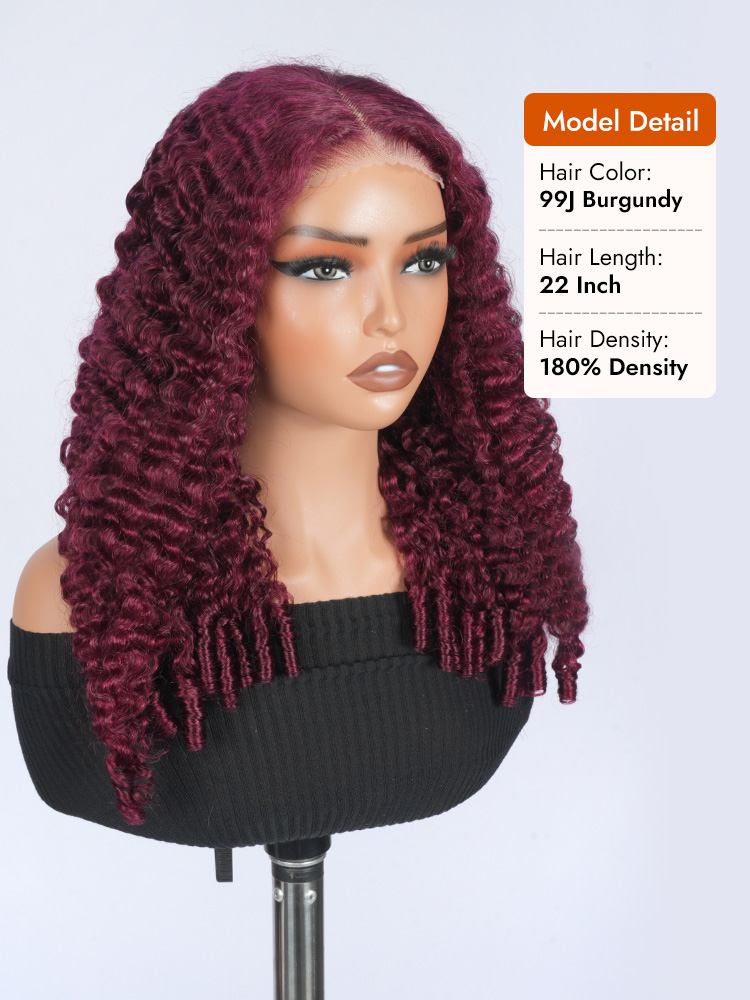 99J Burmese Curly Wig with Finger Coils