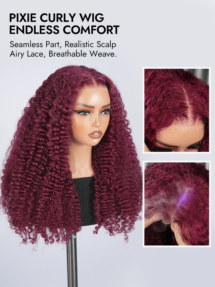 Pixie Curly Hair Lace Wigs 