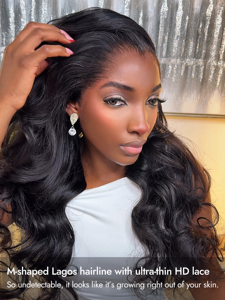 lagos hairline body wave hd lace wig