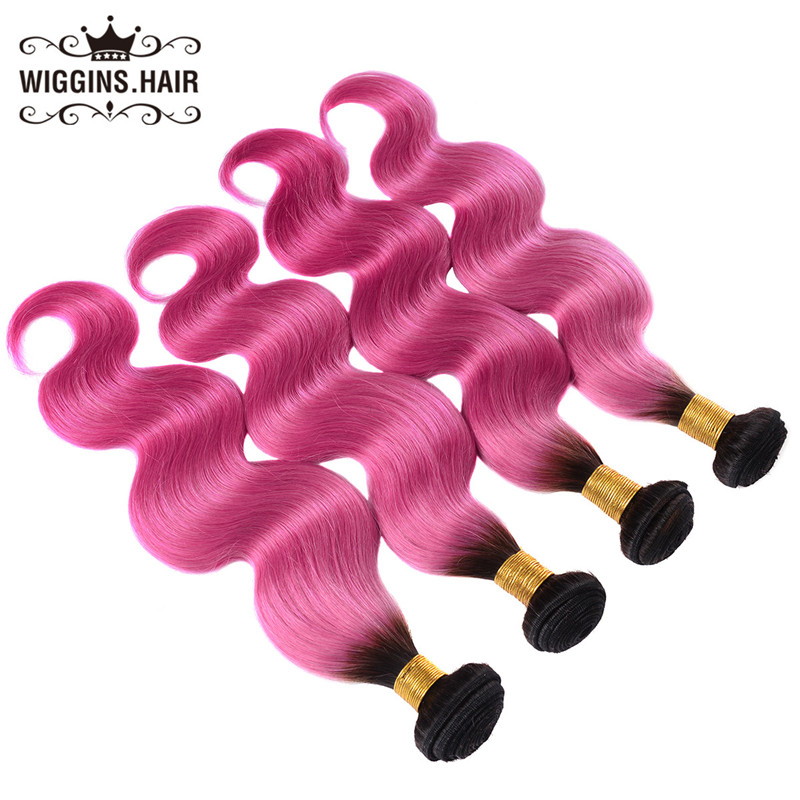 Body Wave Weave1B/Pink Color 4 Bundles