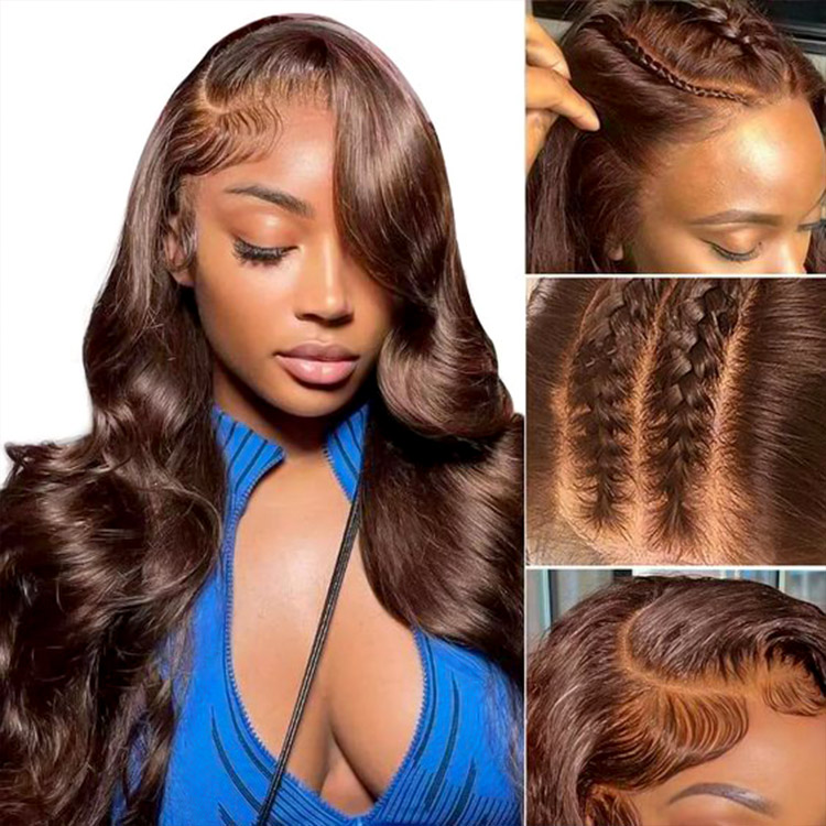 Dark Brown Body Wave Wig