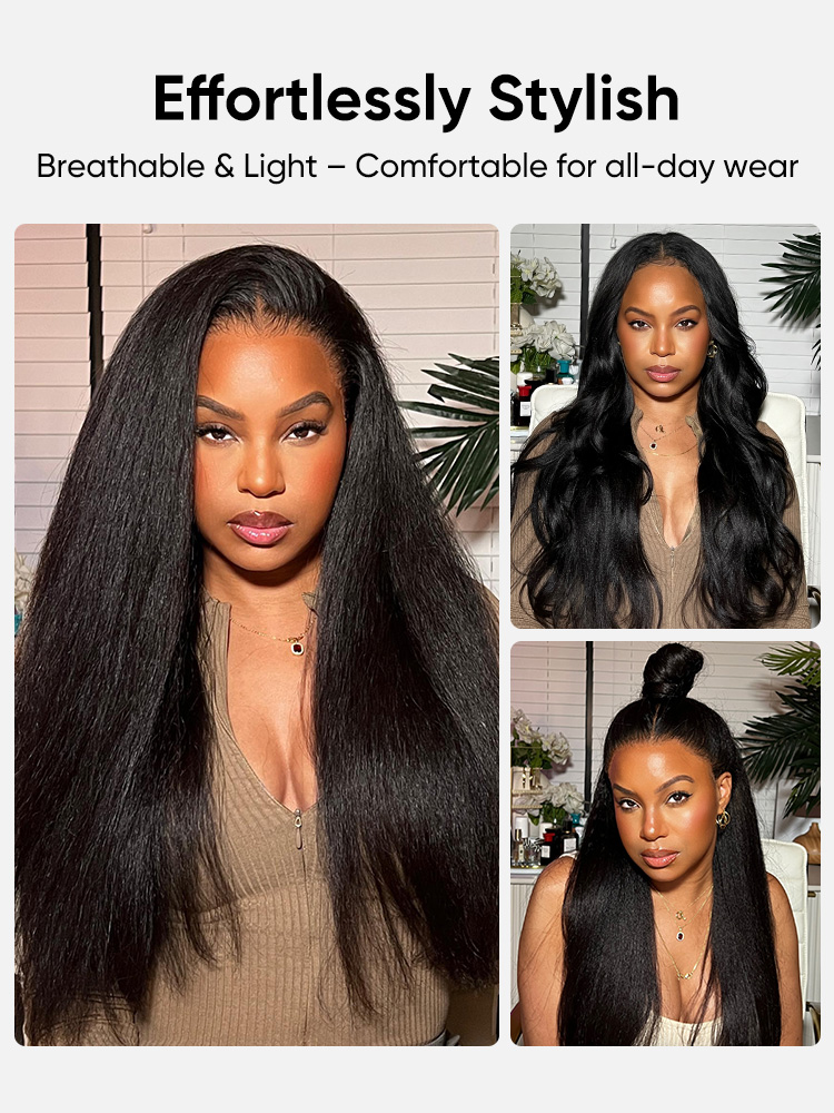 yaki straight u part wig
