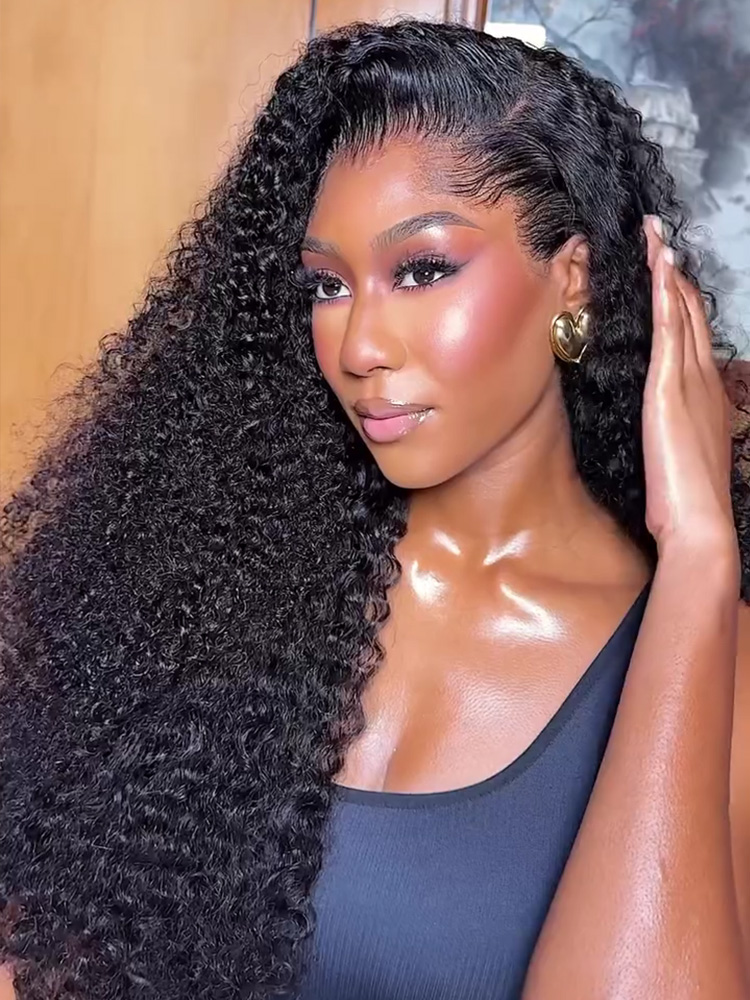 Curly Side Part