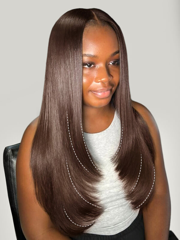 straight hd lace front wig
