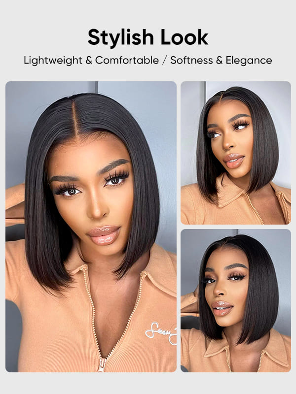 Stylish Straight Bob Glueless Wigs