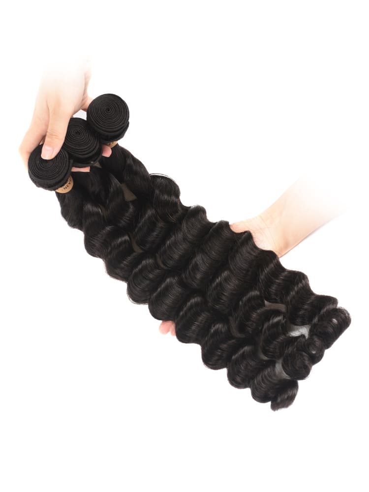 Loose Deep Wave Human Hair 3 Bundles