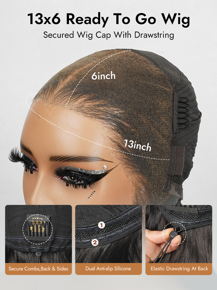13x6 Waer And Go Lace Wig