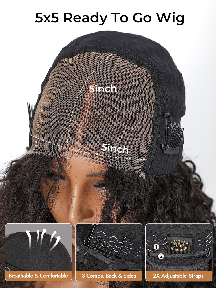 5x5 Ready And Go Wig