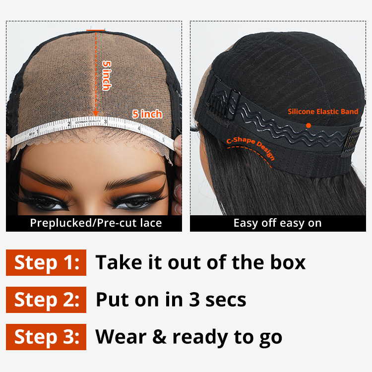 5x5 Lace Closure Wigs