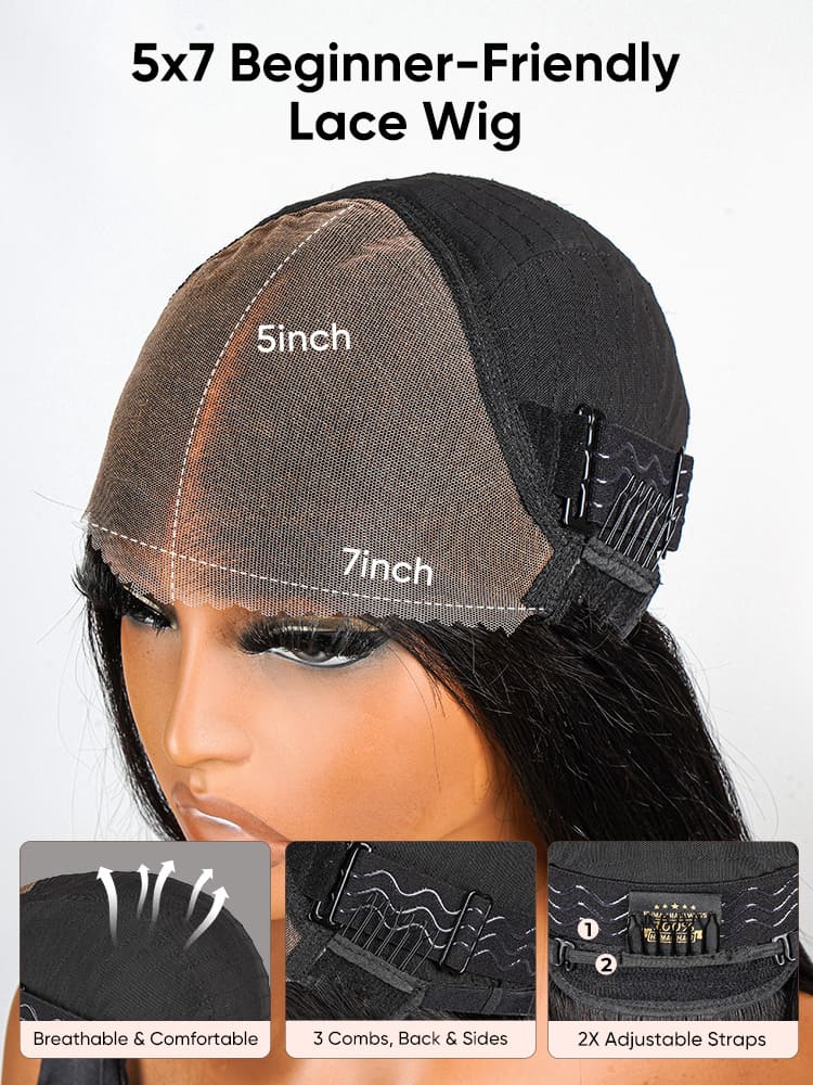 5x7 Beginner Friendly Lace Front Wig
