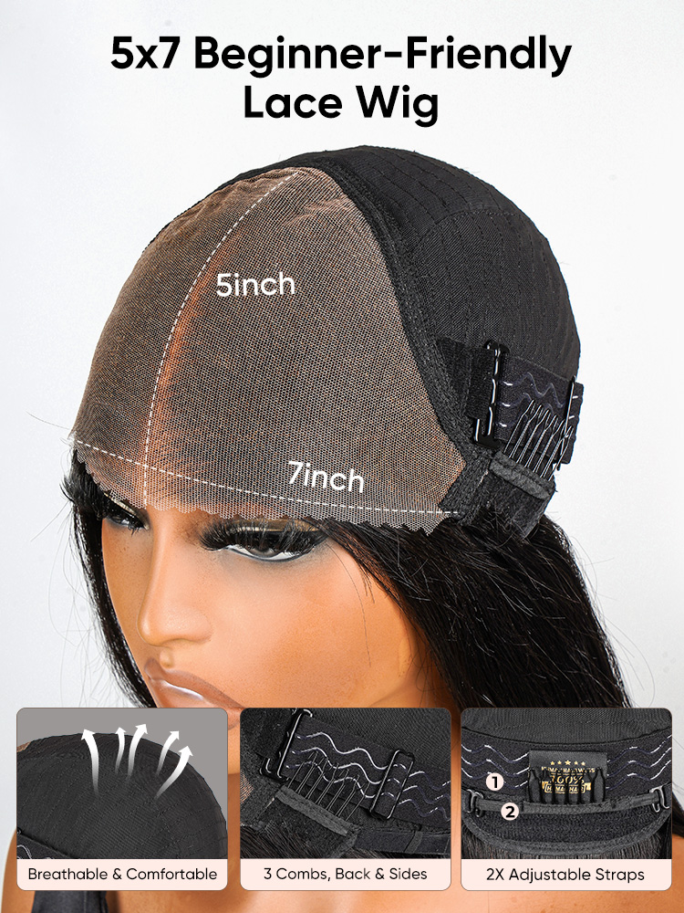 5x7 Human Hair Lace Wigs