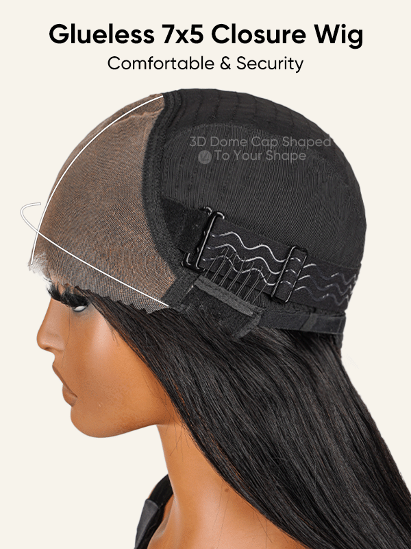 Loose Deep Wave 7x5 Lace Glueless Wigs 