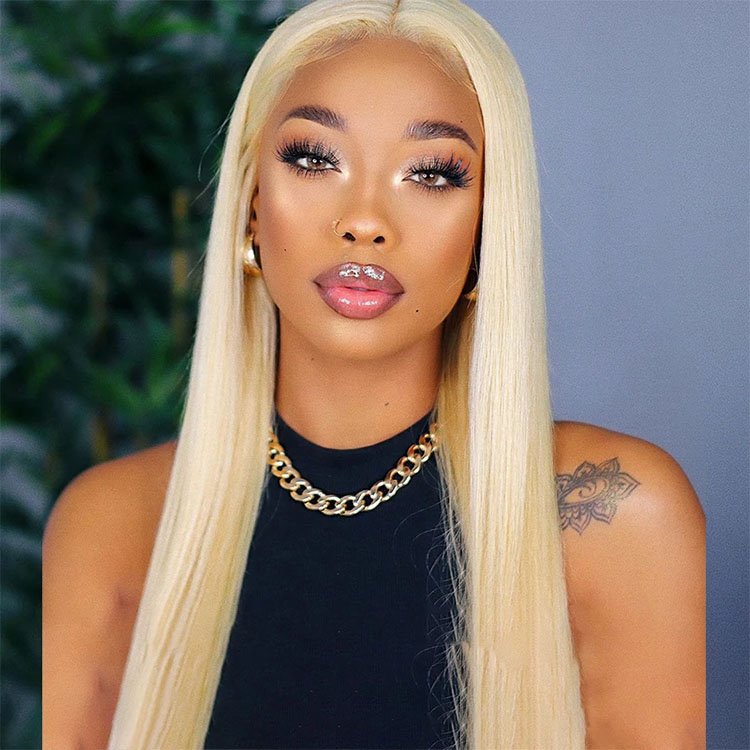 blonde straight wigs
