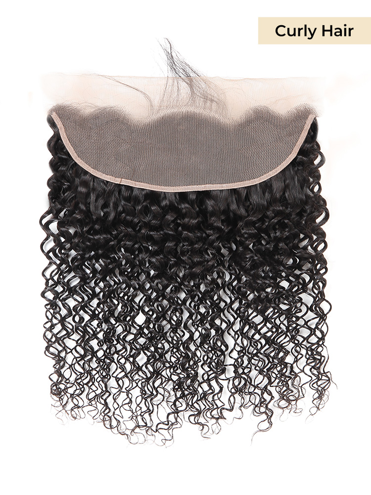 Curly Human Hair 13x4 Lace Frontal 