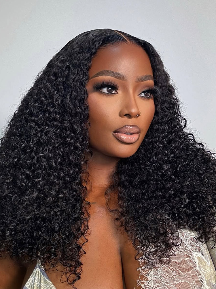 Middle Part Curly 5x9 Ready To Go Wigs
