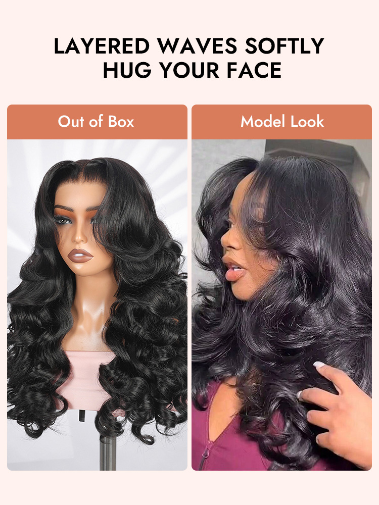 Butterfly Layers Body Wave 6x8 Pre Cut Lace Wig