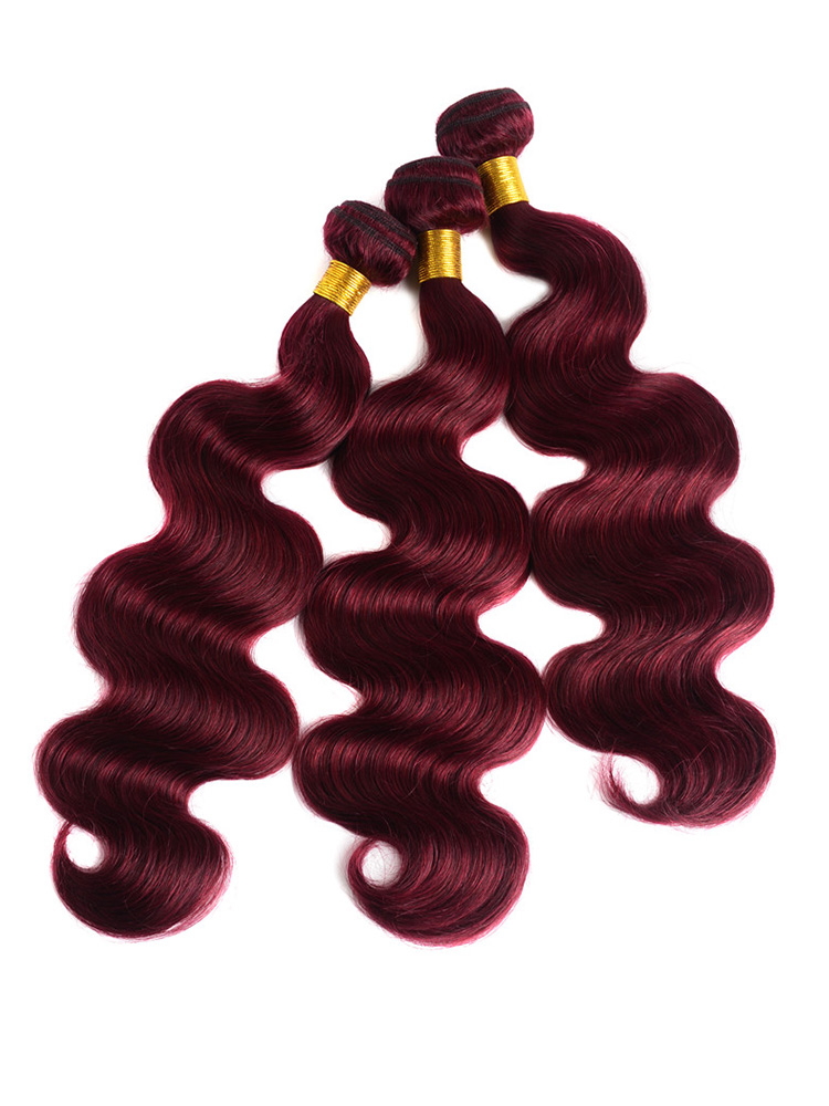 99J Burgundy Body Wave Bundles
