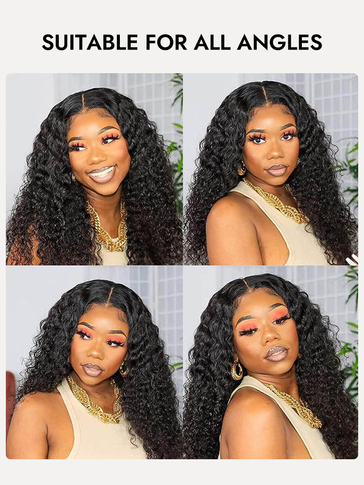 Deep Wave Lace Front Wigs Human Hair