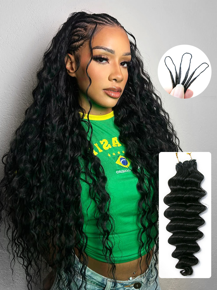Loose Deep Feather Crochet Hair