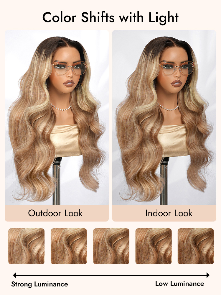 Ombre Blonde Highlgihts Body Wave Wig