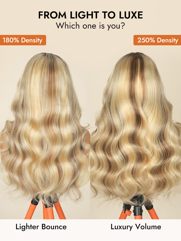 Blonde With Brown Highlights Premium Human Hair