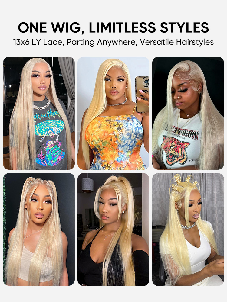 blonde straight wig