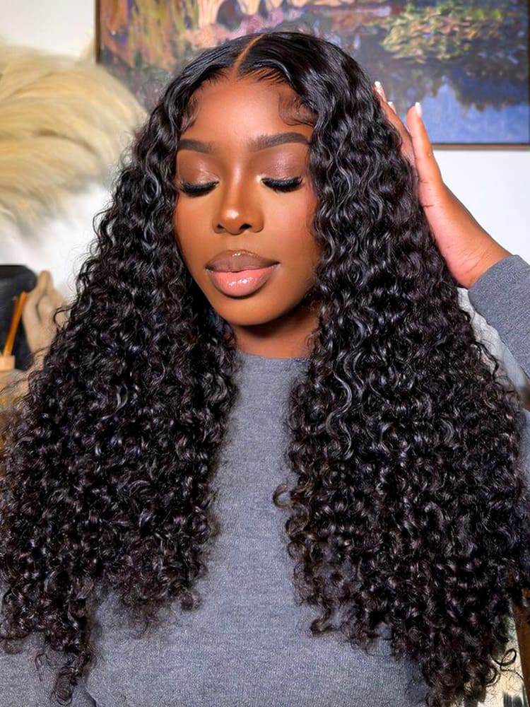 Middle Parting Curly Wig