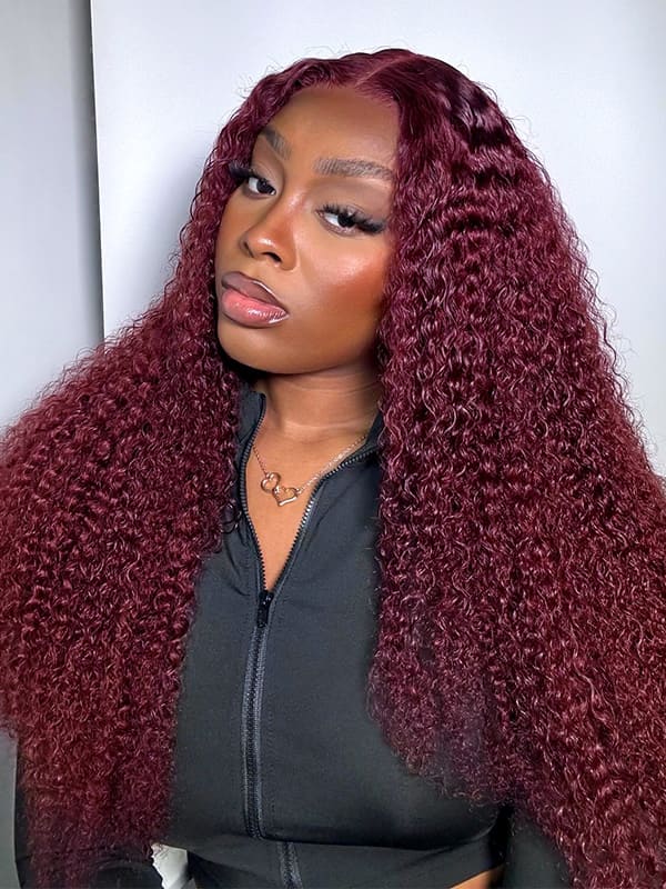 Burgundy 5x5 Lace Closure Wig