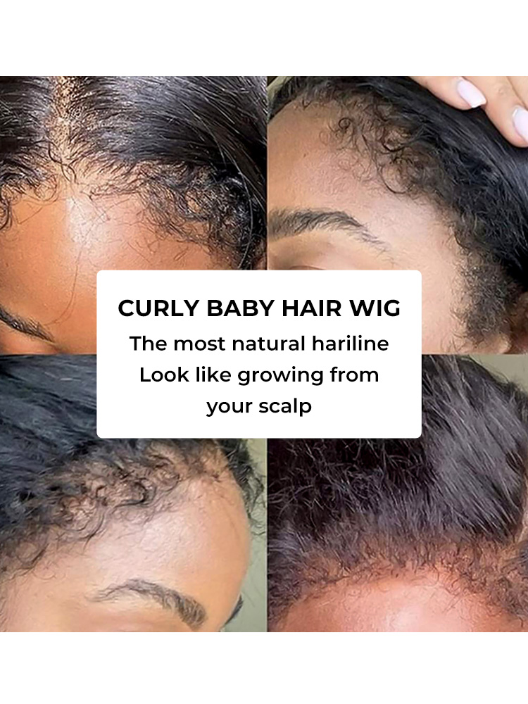 Lace Front Wigs With 4C Edge Hairline