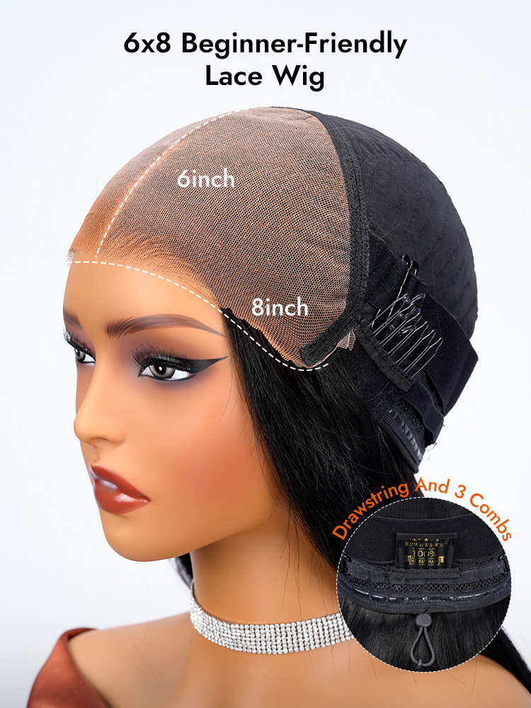 6x8 Lace Closure With Drawstring