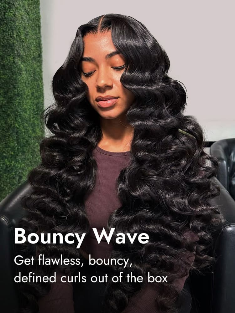 Bouncy Wavy Raw Human Hair