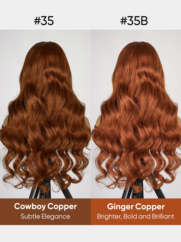 #35 Orange 13x4 Lace Front Wig