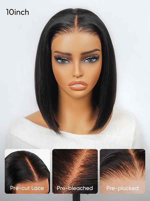 pre cut lace glueless wig