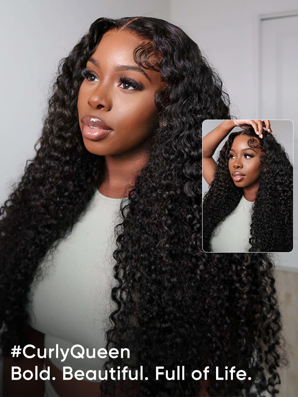 250% density curly wig