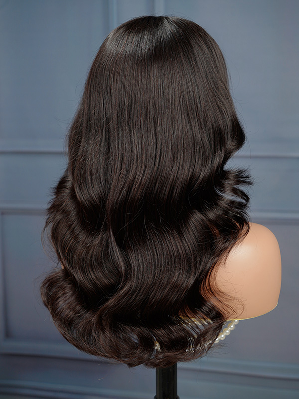 Layered Hair With Curtain Bangs