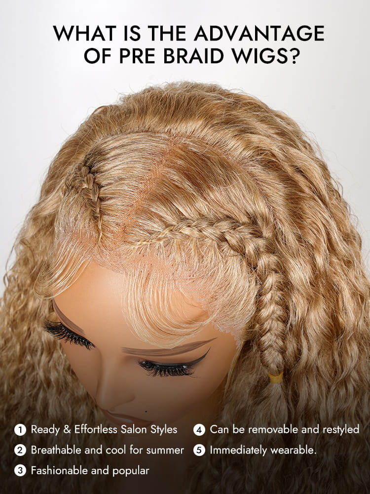 Honey Blonde Braiding Wig