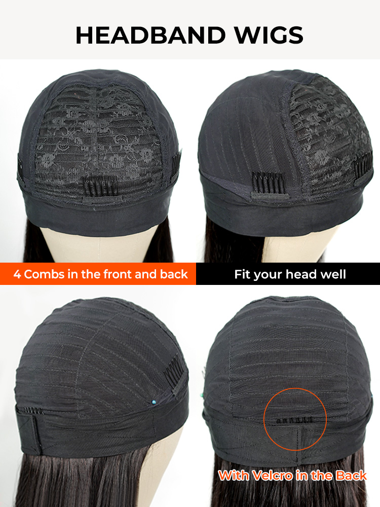 Human Hair Headband Wigs