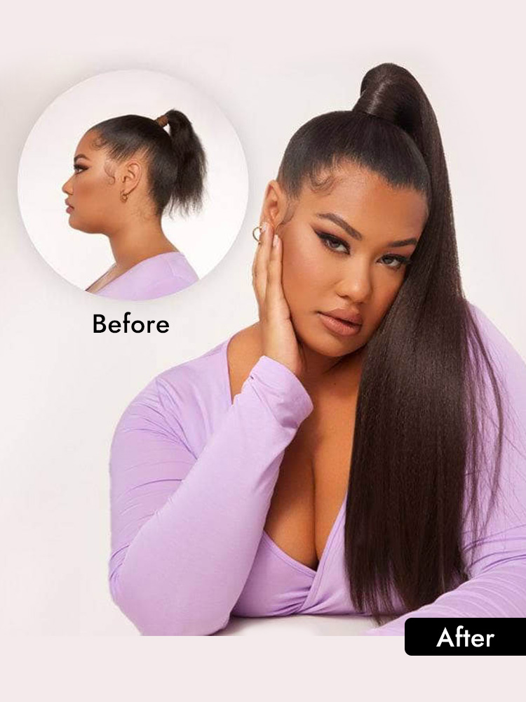 Human Hair Ponytail Extension