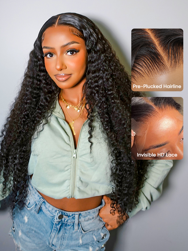 deep wave lace closure wig