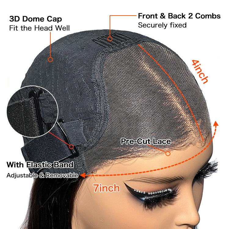 7x4 glueless closure wigs