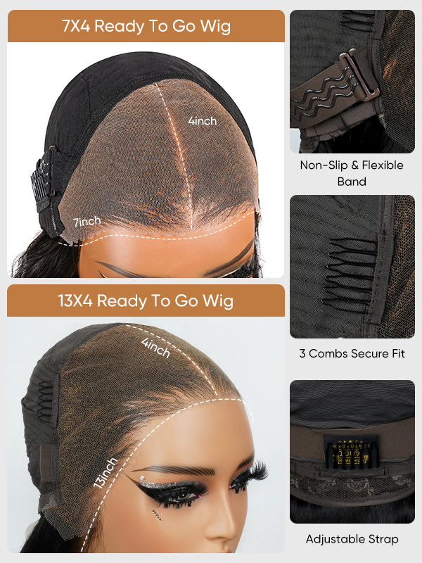 Brown Glueless Wig