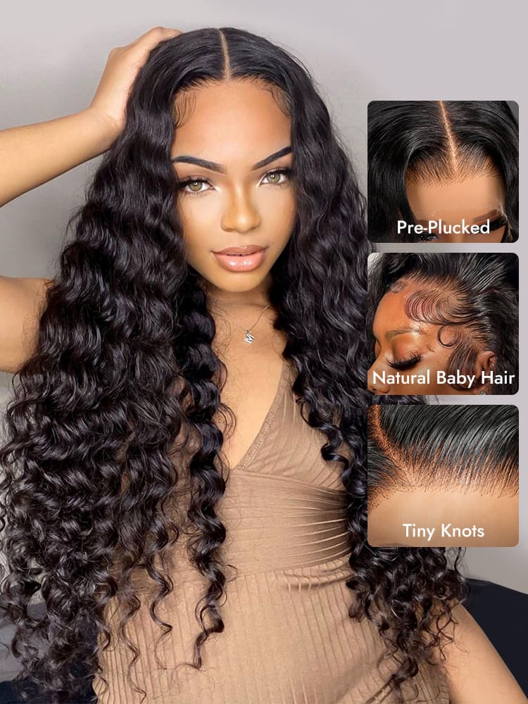 pre plucked lace front wigs